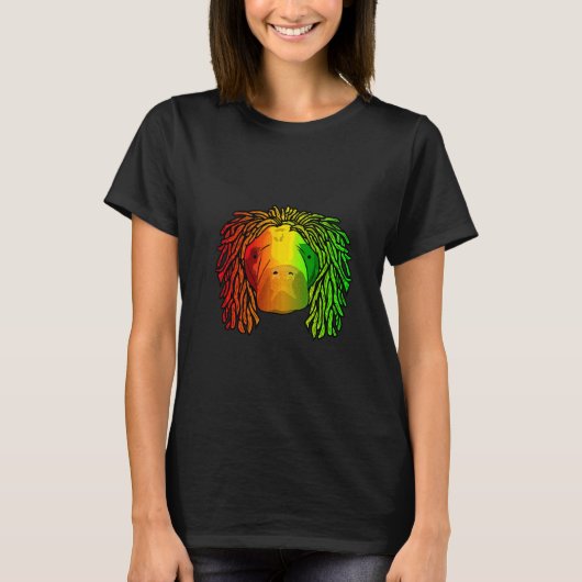 Reggae Koele Manatee Dreadlocks Dreadlocks Rasta T-shirt (Voorkant)