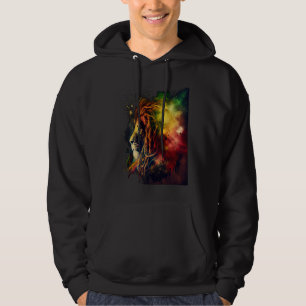 Reggae Leeuw Rastafari Muziek Vrijheid Zion Jamaic Hoodie