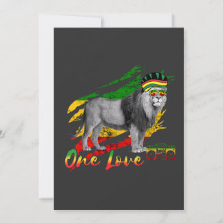 Reggae Leeuw Van Juda Rastafari Jamaicaanse Eén Li Kaart