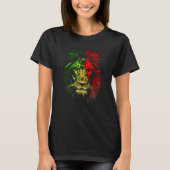 Reggae leeuw wild kat grote kat Jamaica leeuw T-shirt (Voorkant)