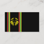 Reggae Lion B/Kaart Visitekaartje (Achterkant)