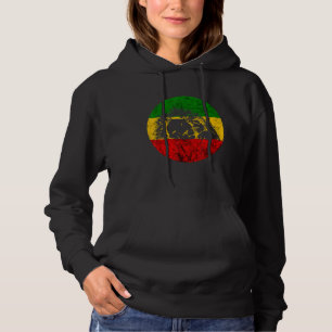 Reggae Lion Judah Rasta Etophian Lion Jamaica R Hoodie