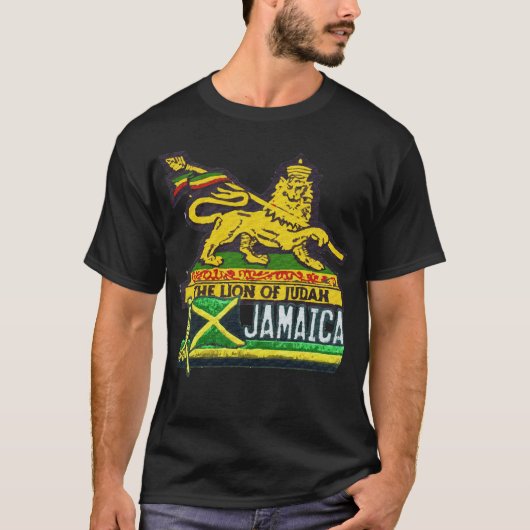 Reggae Lion of Judah Jamaican T-shirts Hoodies (Voorkant)