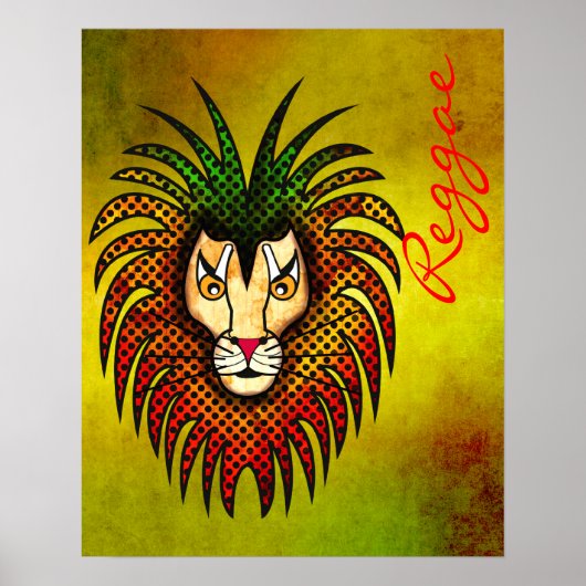 Reggae Lion Poster (Voorkant)