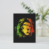 Reggae Lion Rasta Leeuw van Zion Briefkaart (Staand voorkant)