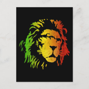 Reggae Lion Rasta Lion Zion Briefkaart