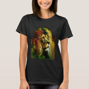 Reggae Lion Rastafari Music Freedom Zion Jamaica T-shirt