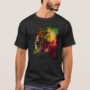 Reggae Lion Rastafari Music Freedom Zion Jamaica T-shirt