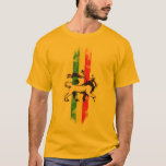 Reggae lion t-shirt<br><div class="desc">Unieke koning leeuw!</div>
