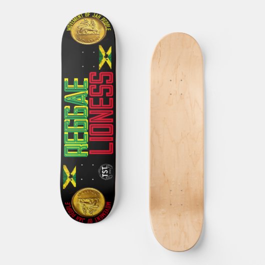 REGGAE LIONESS 8 1/4" Skateboard Deck (Voorkant)