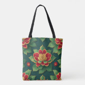 Reggae Lotus Flower Tote Bag (Achterkant)