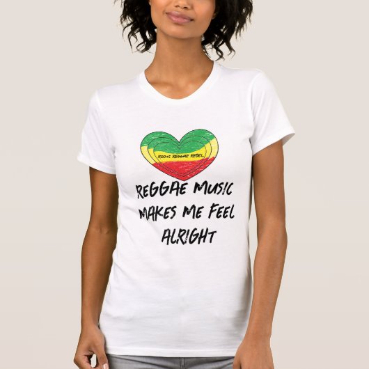 Reggae maakt me goed t-shirt (Voorkant)