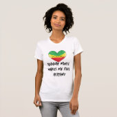 Reggae maakt me goed t-shirt (Voorkant volledig)