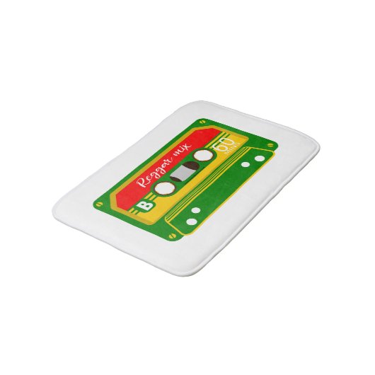 Reggae mix tape cassette 80's badmat (Gekanteld)