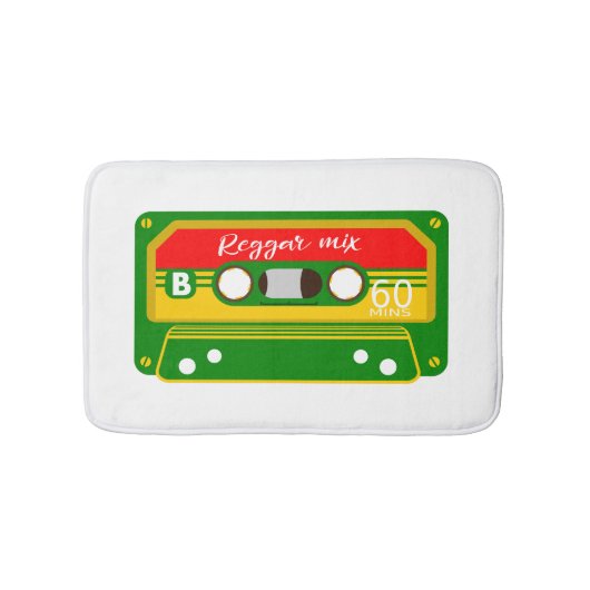 Reggae mix tape cassette 80's badmat (Voorkant)