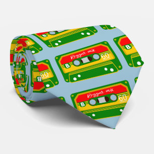 Reggae mix tape cassette jaren tachtig stropdas