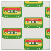 Reggae mix tape cassette retro stof (Swatch)
