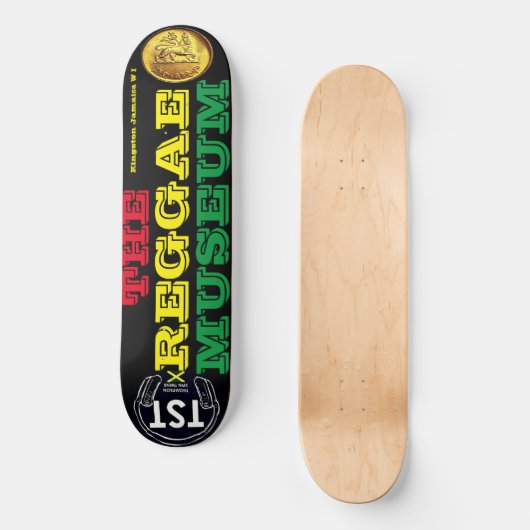 REGGAE MUSEUM 8 1/4" Skateboard Deck (Voorkant)