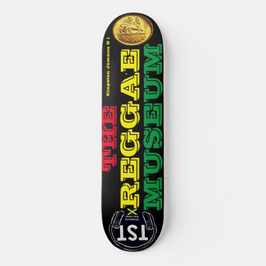 REGGAE MUSEUM 8 1/4" Skateboard Dek (Voorkant)