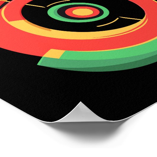 Reggae Music Clef Poster (Hoek)