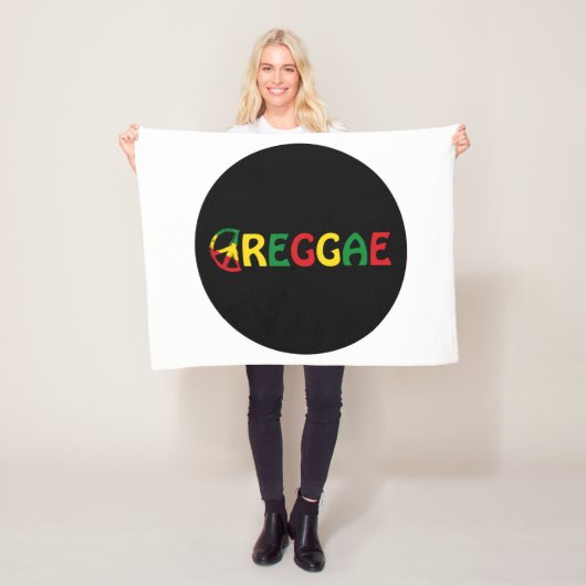 Reggae Music Fleece Deken (In situ)