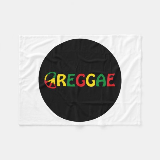 Reggae Music Fleece Deken (Voorkant (Horizontaal))