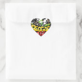 Reggae Music Hart Sticker (Tas)