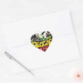 Reggae Music Hart Sticker (Envelop)
