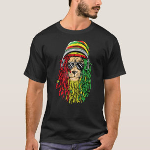Reggae Music Jamaican Lion Rasta Lion Rastafar T-shirt