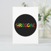 Reggae Music Kaart (Staand voorkant)