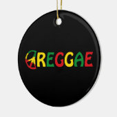 Reggae Music Keramisch Ornament (Links)