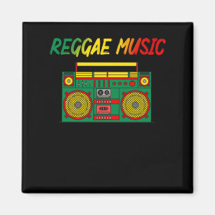 Reggae Music Lover Colorful Jamaica Cassette Radio Magneet