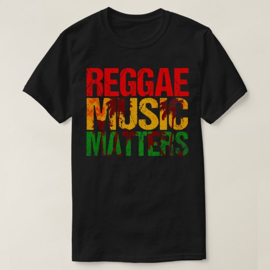 Reggae Music Matters T-shirt (Design voorkant)