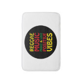 Reggae Music met positieve gezegden Badmat (Voorkant Verticaal)