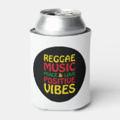 Reggae Music met positieve gezegden Blikjeskoeler (Blikje Voorkant)
