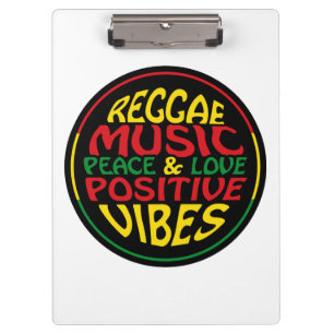 Reggae Music met positieve gezegden en aanhalingst Klembord