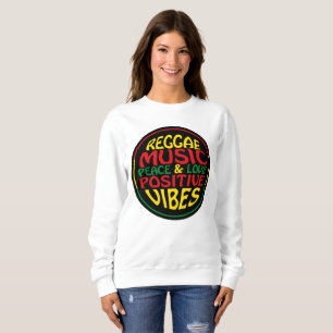 Reggae Music met positieve gezegden en aanhalingst Trui