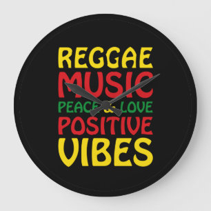 Reggae Music met positieve gezegden Grote Klok