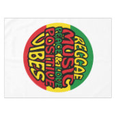 Reggae Music met positieve gezegden Tafelkleed (Voorkant (Horizontaal))