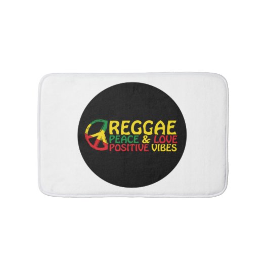 Reggae Music met positieve quotes Badmat (Voorkant)