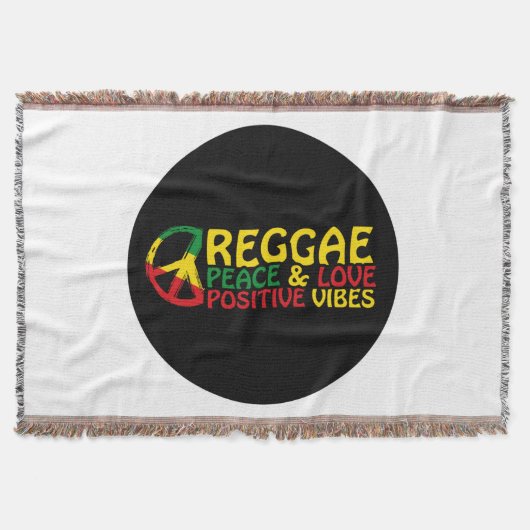 Reggae Music met positieve quotes Deken (Voorkant)