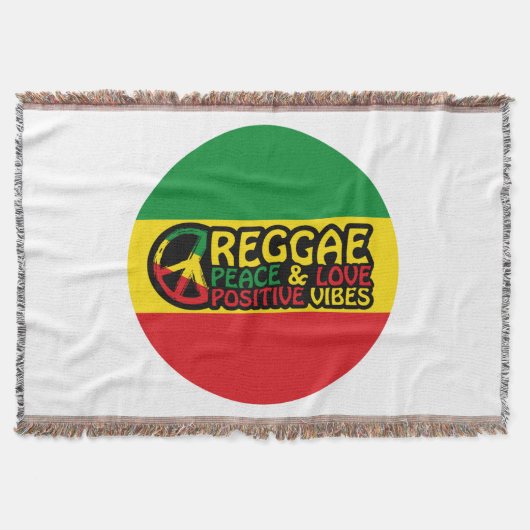 Reggae Music met positieve quotes Deken (Voorkant)