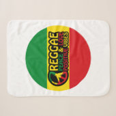 Reggae Music met positieve quotes Sherpa Deken (Voorkant (horizontaal))