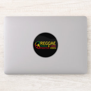 Reggae Music met positieve quotes Sticker