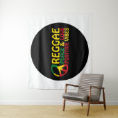 Reggae Music met positieve quotes Wandkleed (In situ)