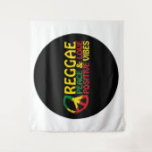 Reggae Music met positieve quotes Wandkleed (Voorkant)