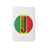 Reggae Music met positieve virussen en reggae flag Badmat (Voorkant Verticaal)