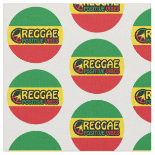 Reggae Music met positieve virussen en reggae flag Stof