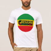 Reggae Music met positieve virussen en reggae flag T-shirt (Voorkant)