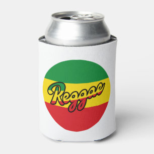 Reggae Music met reggagevlagkleuren Blikjeskoeler